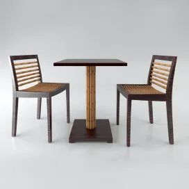 Kawayan bistro side chair bistro table